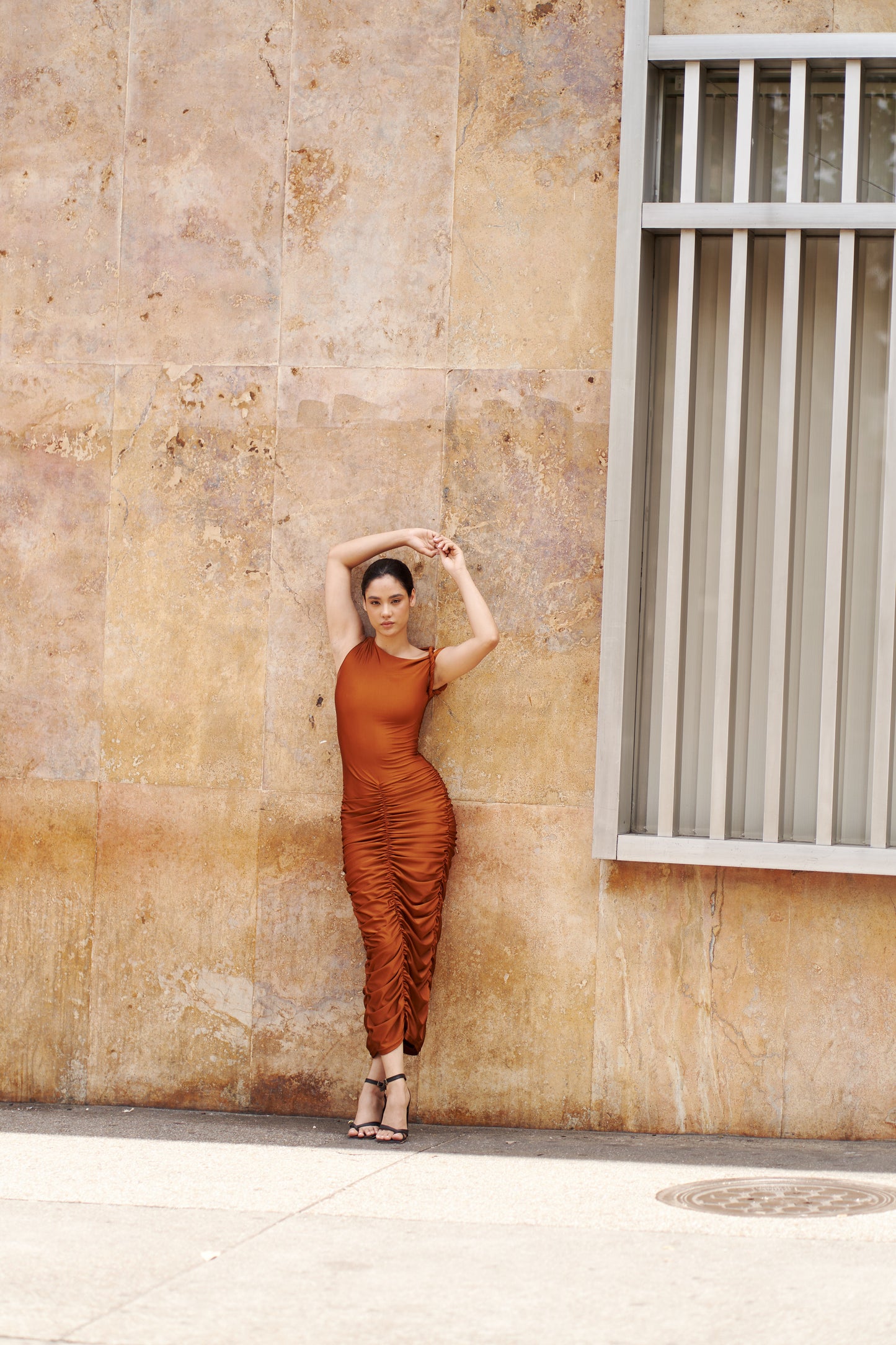 Escape Dress - Ocre / Bronze